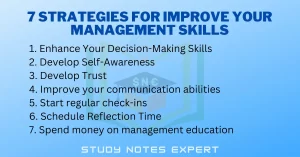 7 Strategies for Improve your Management Skills