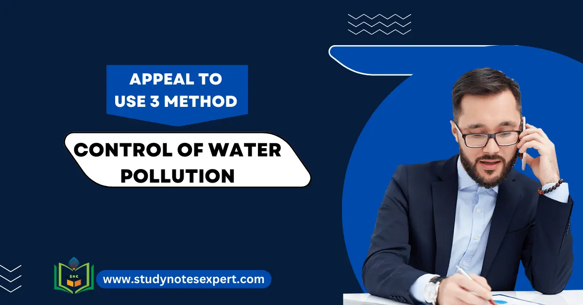 Control of Water Pollution