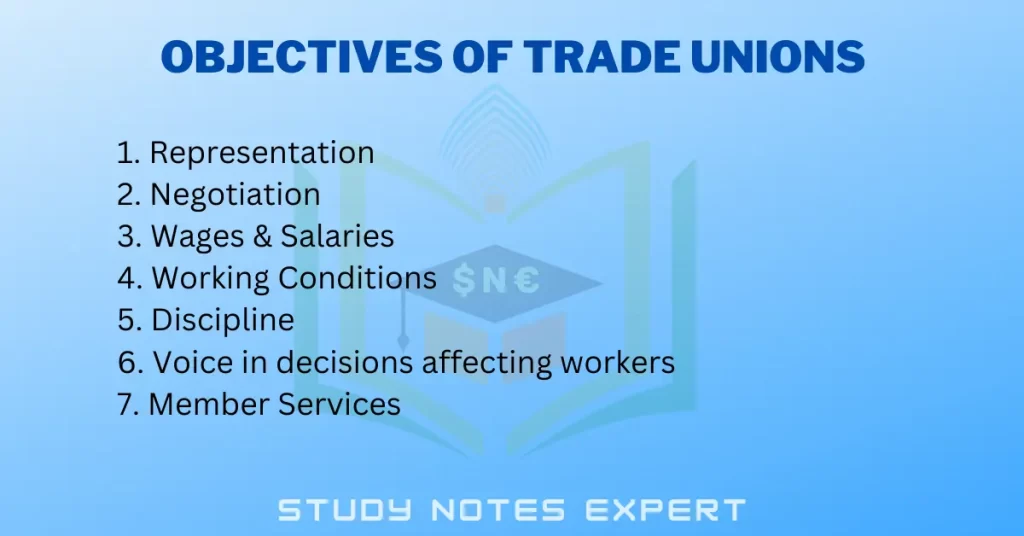 Objectives of Trade Unions