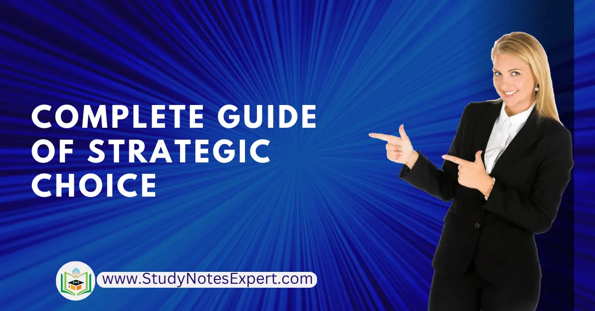 Complete Guide of Strategic Choice