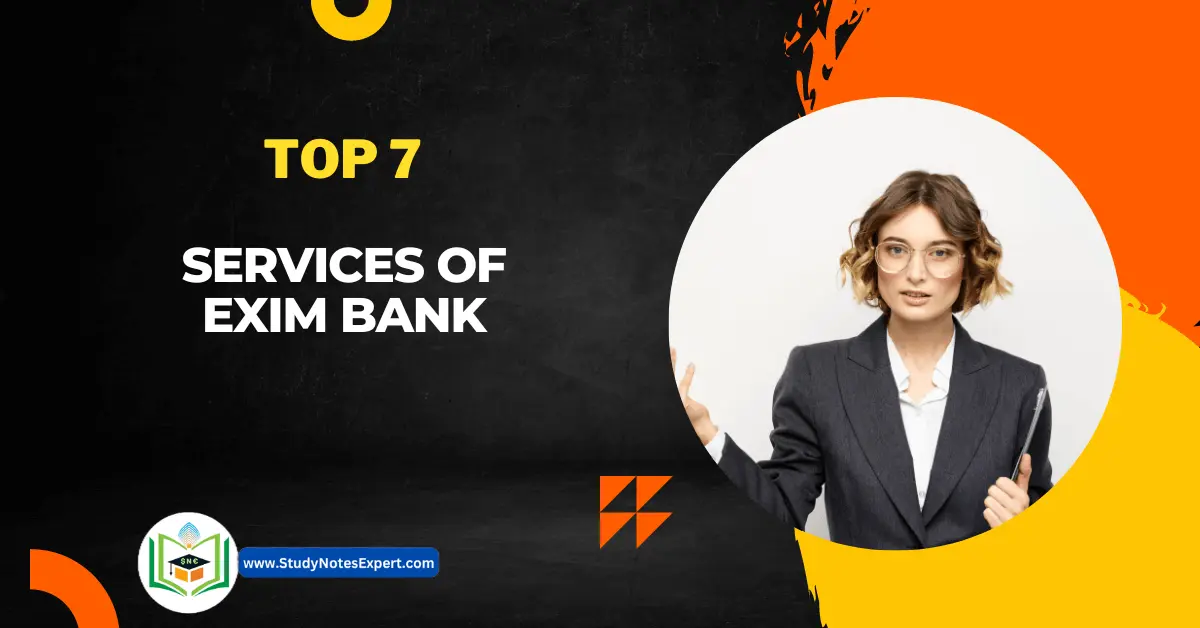 Services of EXIM Bank