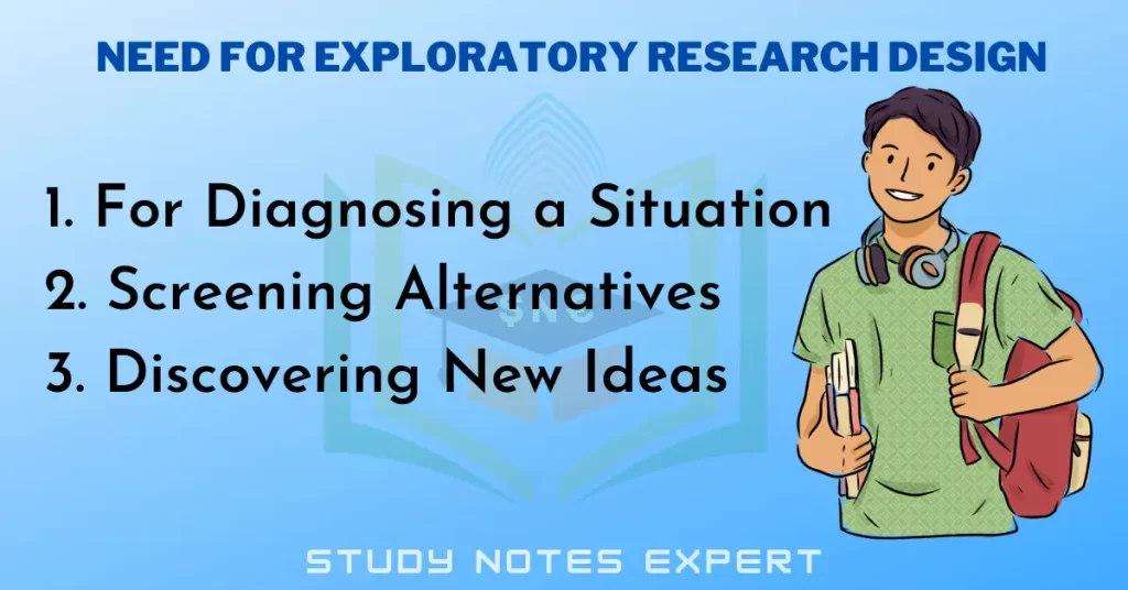 need for exploratory research design