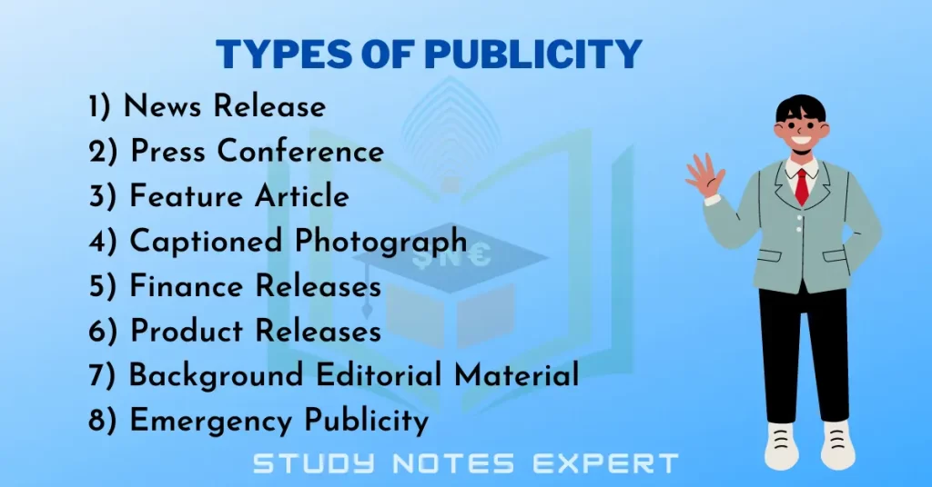 Types of publicity