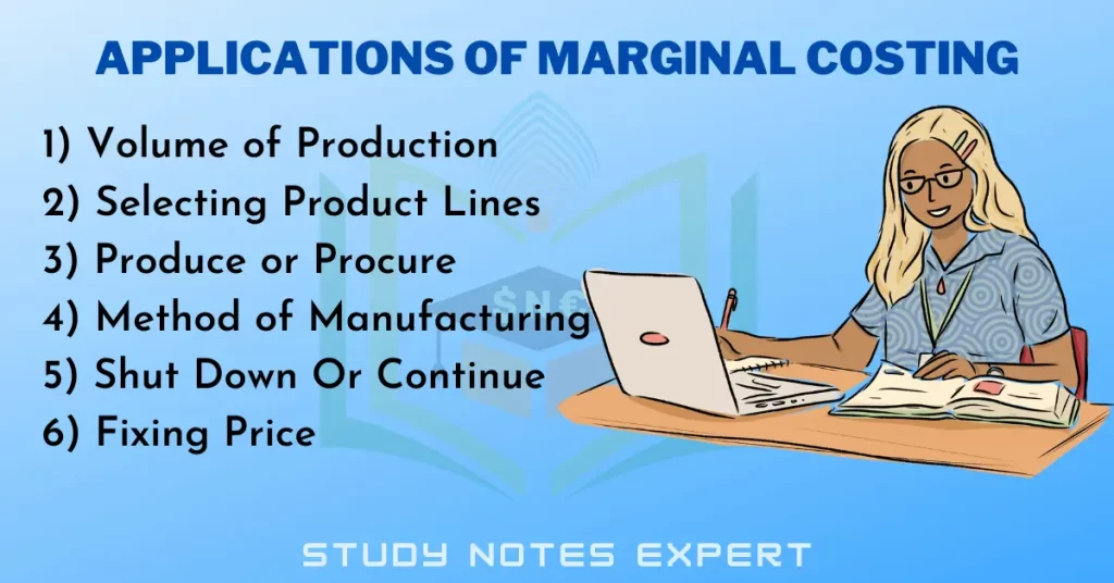 Applications of Marginal Costing