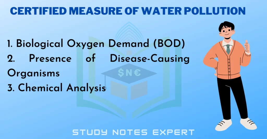 Certified Measure of Water Pollution