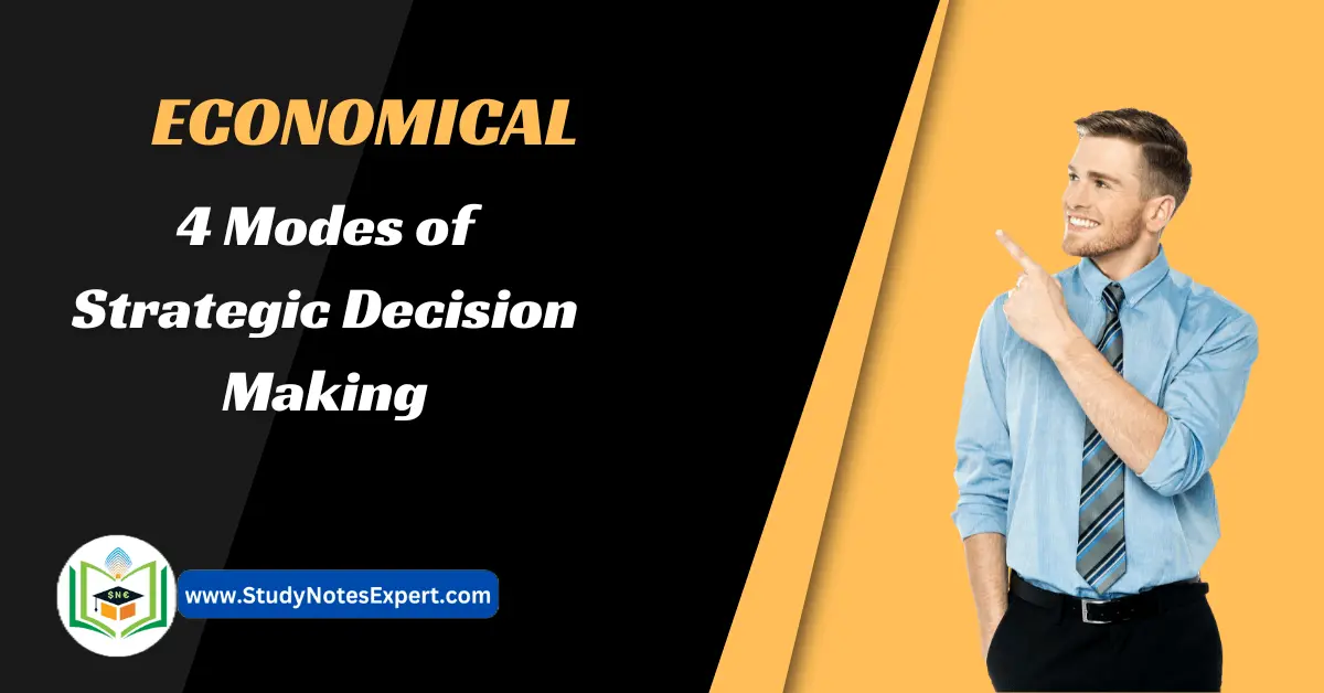 Economical 4 Modes of Strategic Decision Making