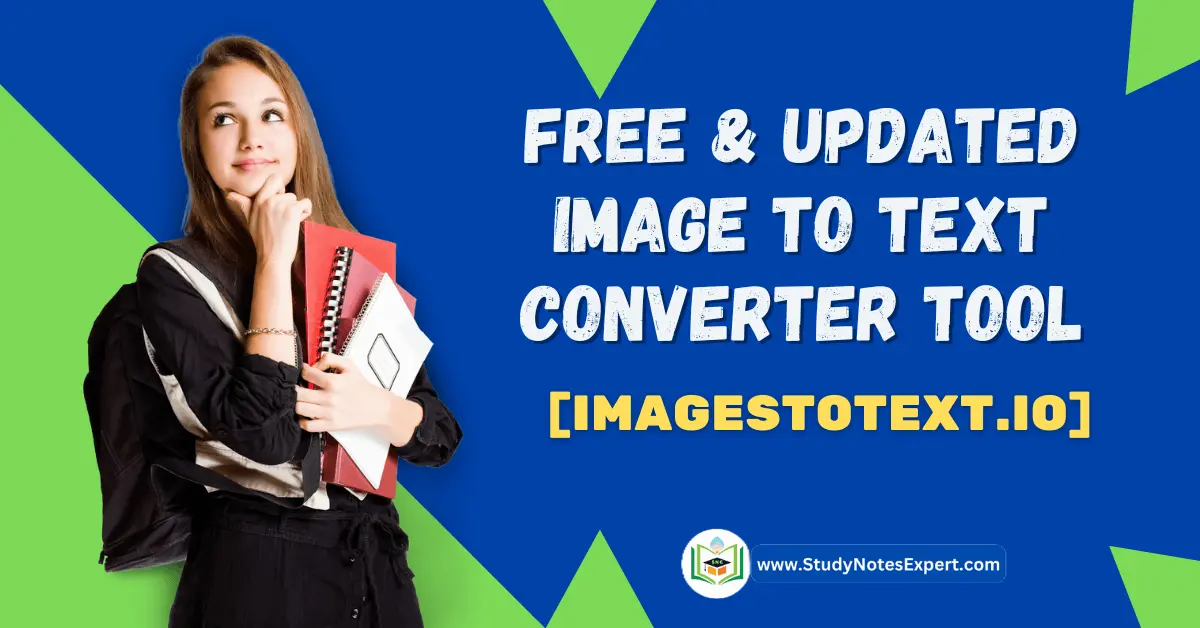 Free and Easy-To-Use Image to text converter Tool
