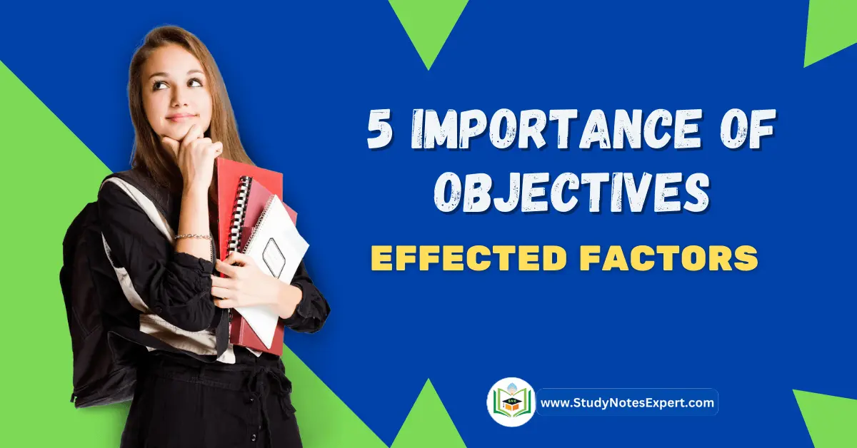 Importance of Objectives