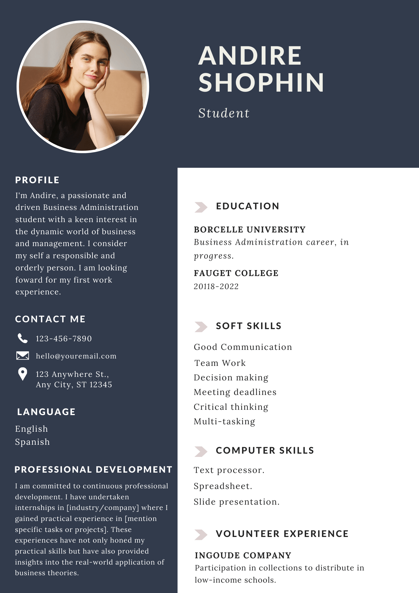 Stylish Canva Resume Templates Online Editable to Craft CV